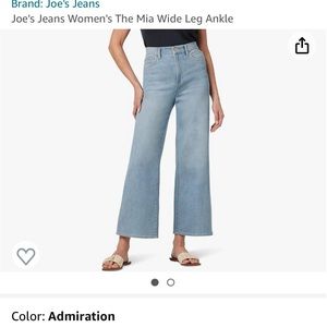 NWT raw-hem Joe's Jeans MIA cropped light wash size 27